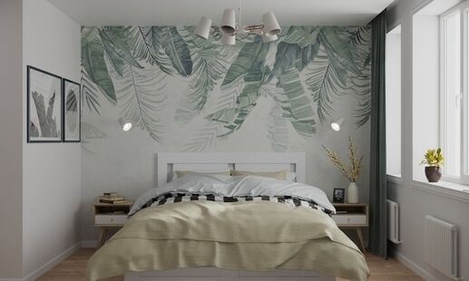 Фото № 1: Дизайн-проект однокомнатной квартиры 39.61  м² Стиль Эклектика для ЖК Лучи