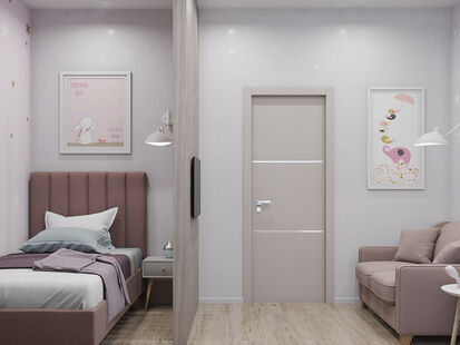 Фото № 6: Дизайн-проект двухкомнатной квартиры 54.8  м² Стиль Контемпорари для ЖК Астра