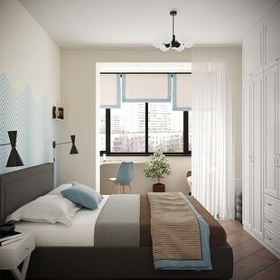 Фото № 5: Дизайн-проект двухкомнатной квартиры 71.05  м² Скандинавский стиль для ЖК Ближняя дача