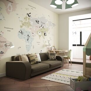 Фото № 6: Дизайн-проект двухкомнатной квартиры 71.05  м² Скандинавский стиль для ЖК Ближняя дача