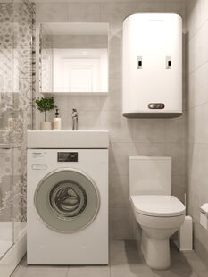 Фото № 5: Дизайн-проект квартиры-студии 17.07  м² Скандинавский стиль для ЖК Московский