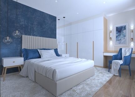 Фото № 3: Дизайн-проект четырехкомнатной квартиры 146.7  м² Стиль Американская классика для интерьера дома