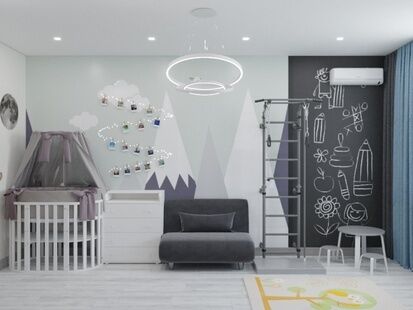 Фото № 6: Дизайн-проект четырехкомнатной квартиры 90.94  м² Стиль Современный для ЖК ЗИЛ АРТ