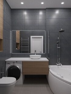 Фото № 4: Дизайн-проект четырехкомнатной квартиры 90.94  м² Стиль Современный для ЖК ЗИЛ АРТ