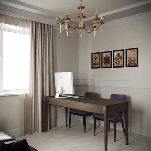 Фото № 6: Дизайн-проект трехкомнатной квартиры 86.0  м² Стиль Американская классика для ЖК Московский