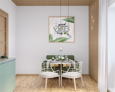 Фото № 5: Дизайн-проект двухкомнатной квартиры 60.0  м² Стиль Современный для ЖК Чистое небо