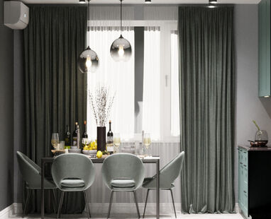 Фото № 2: Дизайн-проект двухкомнатной квартиры 59.6  м² Стиль Модернизм для ЖК Московский