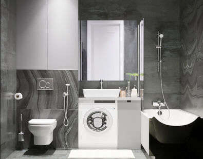 Фото № 5: Дизайн-проект двухкомнатной квартиры 59.6  м² Стиль Модернизм для ЖК Московский