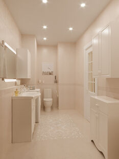 Фото № 4: Дизайн-проект квартиры-студии 48.12  м² Стиль Современная классика для ЖК Московский