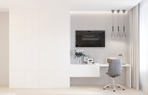 Фото № 3: Дизайн-проект квартиры-студии 35.87  м² Стиль Минимализм для ЖК Фестиваль Парк