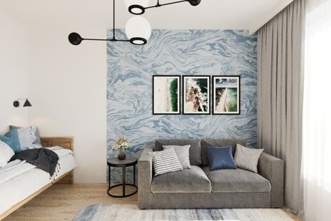 Фото № 1: Дизайн-проект трехкомнатной квартиры 79.8  м² Стиль Современный для ЖК Московский