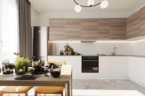 Фото № 5: Дизайн-проект трехкомнатной квартиры 79.8  м² Стиль Современный для ЖК Московский