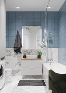 Фото № 4: Дизайн-проект трехкомнатной квартиры 79.8  м² Стиль Современный для ЖК Московский