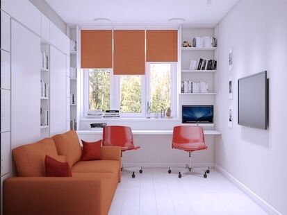 Фото № 6: Дизайн-проект двухкомнатной квартиры 43.45  м² Стиль Минимализм для ЖК Скандинавия