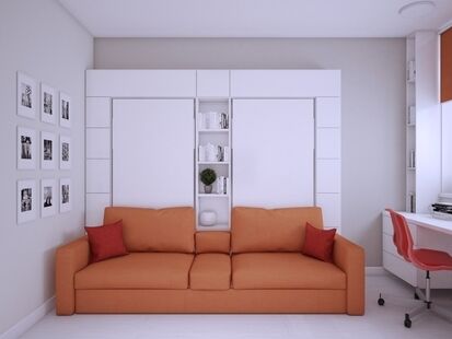 Фото № 4: Дизайн-проект двухкомнатной квартиры 43.45  м² Стиль Минимализм для ЖК Скандинавия