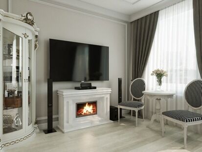 Фото № 5: Дизайн-проект квартиры-студии 26.35  м² Стиль Классика для ЖК Новая Звезда