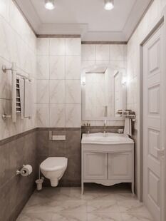 Фото № 3: Дизайн-проект квартиры-студии 26.35  м² Стиль Классика для ЖК Новая Звезда