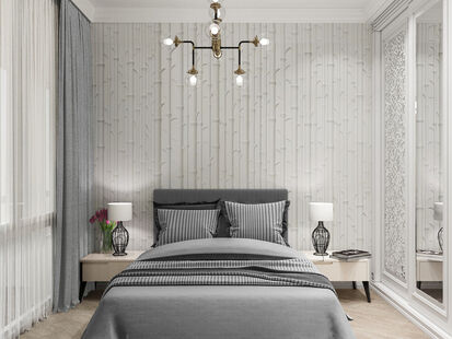 Фото № 1: Дизайн-проект двухкомнатной квартиры 40.3  м² Стиль Минимализм для ЖК Аалто