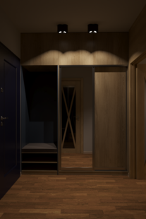 Фото № 4: Дизайн-проект квартиры-студии 30.49  м² Стиль Лофт для ЖК в г. Прага