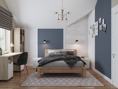 Фото № 4: Дизайн-проект пятикомнатной квартиры 221.89  м² Стиль Эклектика для днп лесная сказка