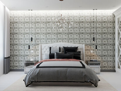 Фото № 3: Дизайн-проект зала 7.5  м² Стиль Лофт для ЖК Московский