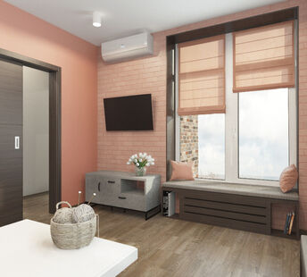 Фото № 6: Дизайн-проект однокомнатной квартиры 32.22  м² Стиль Лофт для ЖК Опалиха О3