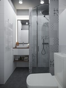 Фото № 3: Дизайн-проект квартиры-студии 26.59  м² Стиль Лофт для ЖК Триколор