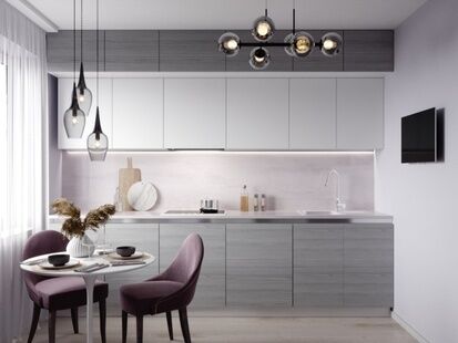 Фото № 3: Дизайн-проект кухни 10.06  м² Стиль Контемпорари для ЖК Мир Митино