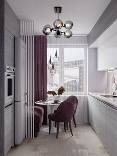 Фото № 2: Дизайн-проект кухни 10.06  м² Стиль Контемпорари для ЖК Мир Митино