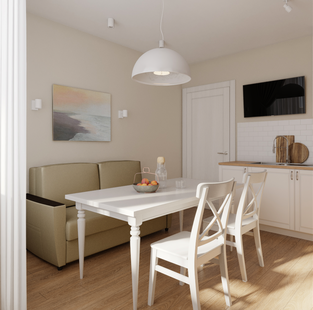 Фото № 3: Дизайн-проект кухни 12.3  м² Стиль Контемпорари для ЖК Татьянин Парк