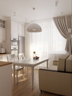 Фото № 2: Дизайн-проект кухни 12.3  м² Стиль Контемпорари для ЖК Татьянин Парк