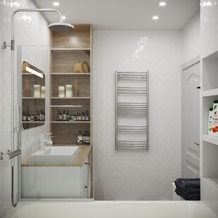 Фото № 3: Дизайн-проект ванной 4.6  м² Скандинавский стиль для ЖК Московский