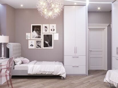 Фото № 5: Дизайн-проект детской 23.24  м² Стиль Американская классика для ЖК Триколор