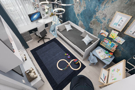 Фото № 4: Дизайн-проект детской 15.2  м² Стиль Современный для ЖК 1147