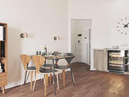 Фото № 3: Дизайн-проект кухни-гостиной 30.0  м² Скандинавский стиль для ЖК Вавилова 4