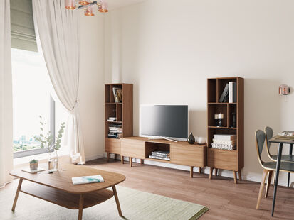 Фото № 4: Дизайн-проект кухни-гостиной 30.0  м² Скандинавский стиль для ЖК Вавилова 4