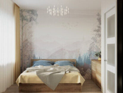 Фото № 5: Дизайн-проект двухкомнатной квартиры 60.95  м² Современный стиль для ЖК  Жуков GRAND