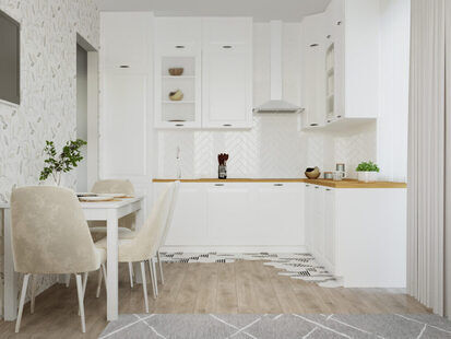 Фото № 3: Дизайн-проект двухкомнатной квартиры 60.95  м² Современный стиль для ЖК  Жуков GRAND