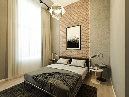 Фото № 3: Дизайн-проект трехкомнатной квартиры 66.5  м² Современный стиль для ЖК Тесла Парк