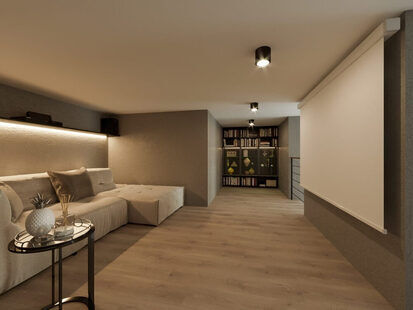 Фото № 2: Дизайн-проект трехкомнатной квартиры 66.5  м² Современный стиль для ЖК Тесла Парк