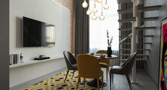 ЖК "Тесла Парк": готовый дизайн проект в стиле "Современный". Площадь 38.51 м² - фото №1