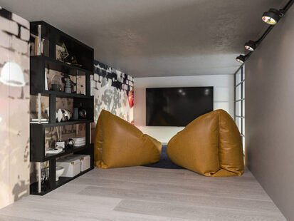 Фото № 3: Дизайн-проект евро двухкомнатной квартиры 38.51  м² Современный стиль для ЖК Тесла Парк