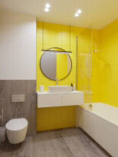 Фото № 5: Дизайн-проект евро двухкомнатной квартиры 38.51  м² Современный стиль для ЖК Тесла Парк