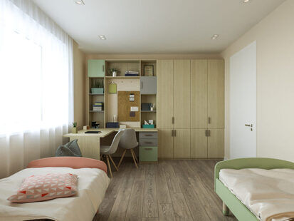 Фото № 3: Дизайн-проект однокомнатной квартиры 64.6  м² Современный стиль для ЖК  Жуков GRAND