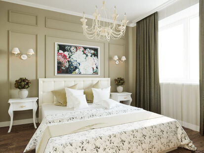 Фото № 3: Дизайн-проект евро трехкомнатной квартиры 61.17  м² стиль Современная классика для ЖК  Жуков GRAND