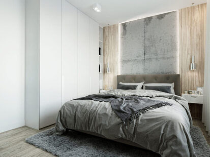 Фото № 6: Дизайн-проект двухкомнатной квартиры 61.38  м² Современный стиль для многоквартирного жилого дома по ул. северная 29а в г. салехард