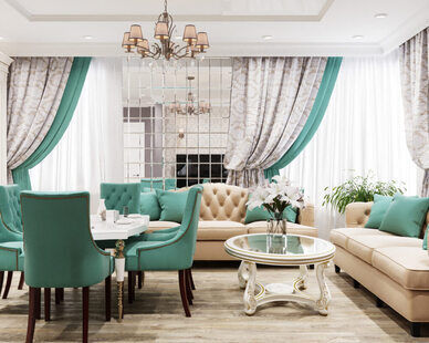 Фото № 5: Дизайн-проект евро трехкомнатной квартиры 72.21  м² стиль Современная классика для ЖК Комарово