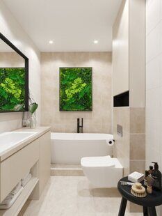 Фото № 5: Дизайн-проект евро трехкомнатной квартиры 65.6  м² Современный стиль для ЖК Мозаика