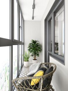 Фото № 6: Дизайн-проект двухкомнатной квартиры 64.35  м² Современный стиль для ЖК BRAER PARK