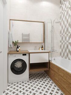 Фото № 5: Дизайн-проект двухкомнатной квартиры 64.35  м² Современный стиль для ЖК BRAER PARK